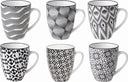 Cosy & Trendy Tazas de café / Tazas Senseo - Nikko Black 190 ml - 6 piezas