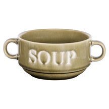 Cosy & Trendy Soepkommen / Kommen Soup Multicolor ø 12 cm / 450 ml - 4 stuks - groen