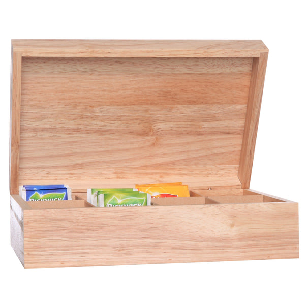 Cosy & Trendy Tea Box - Tea Chest - Wood - 8 Compartments - 29 x 19 x 9 cm