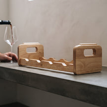 Cosy & Trendy Wooden Wine Rack - Stackable - 4 Bottles