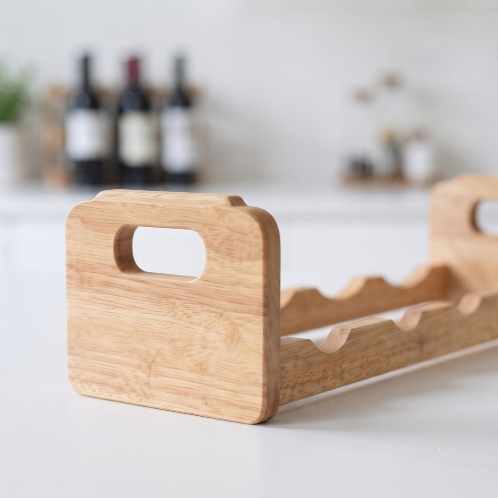 Cosy & Trendy Wooden Wine Rack - Stackable - 4 Bottles