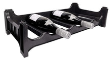 Botellero apilable negro - Plástico - 60 botellas - 10 unidades