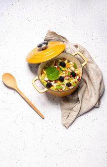 Cosy & Trendy Casserole Fontestic Cast Iron Amber Gold Ø 28 cm / 6.8 Liter - Enamelled