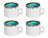 Cosy & Trendy Coffee Cups Laguna Azzurro 230 ml - 4 pieces