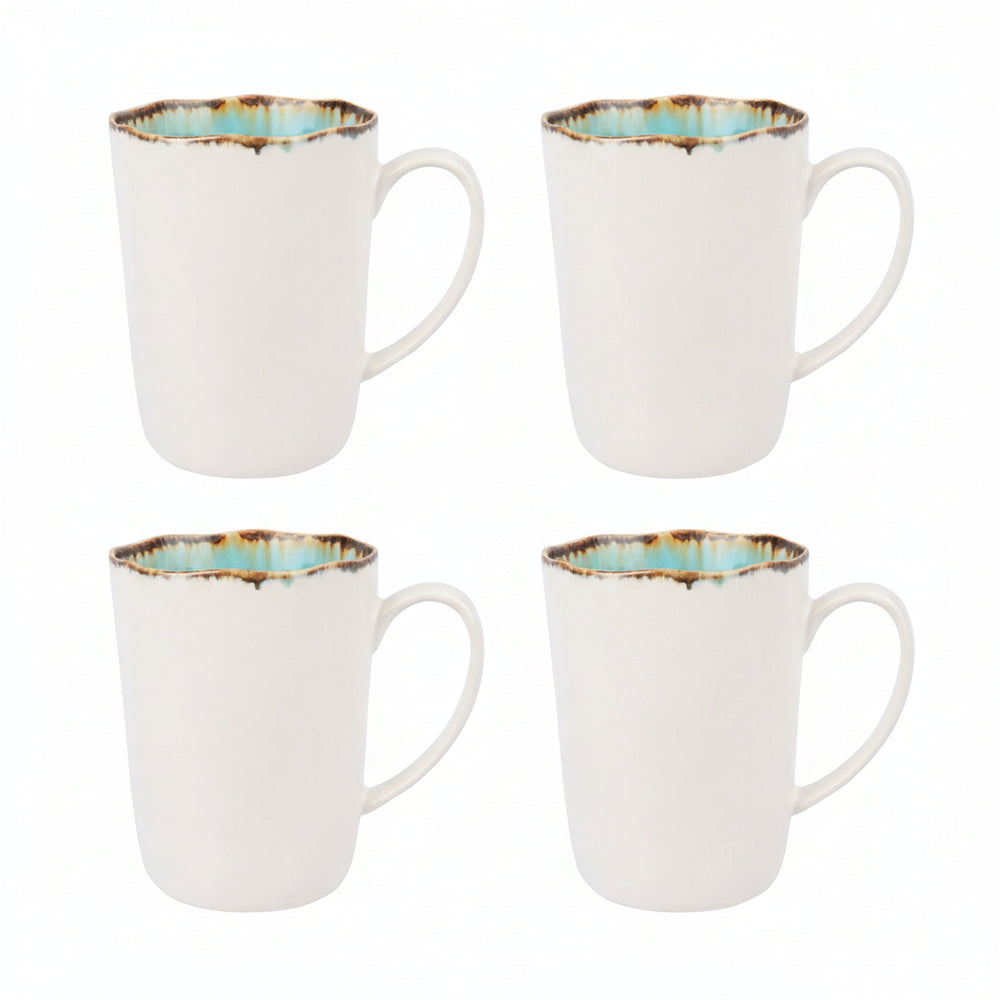 Cosy & Trendy Mugs / Cups - Laguna Azzurro 390 ml - 4 pieces