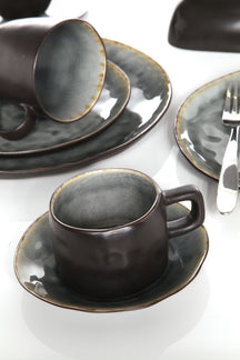 Cosy & Trendy Mugs / Cups - Laguna Blue Grey - 450 ml - 4 pieces