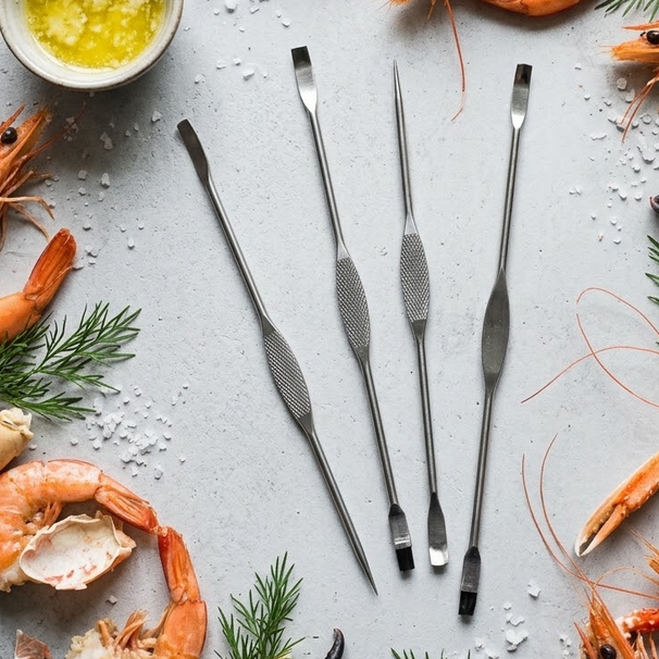 Crafts La Marée Lobster Picks Stainless Steel - 4 pieces