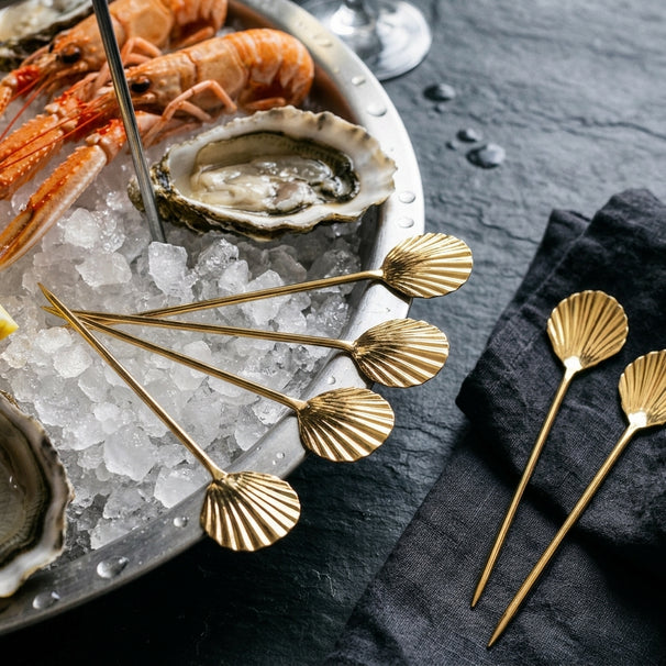 Crafts La Marée Seafood Forks Champagne - 6 pieces