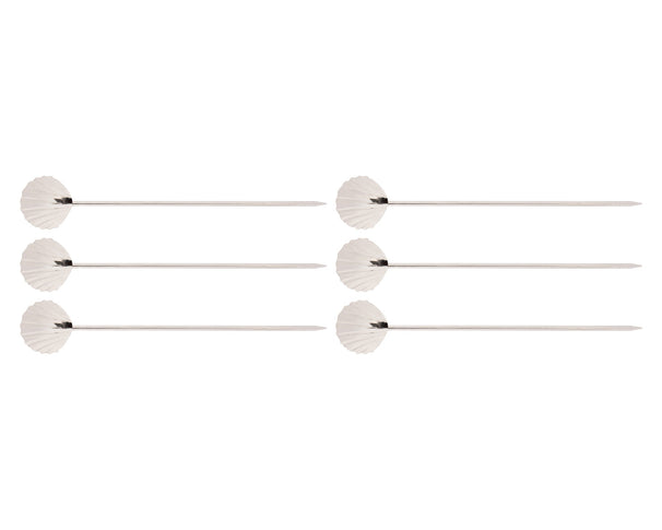 Crafts La Marée Tenedores para Mariscos Plateados - 6 piezas