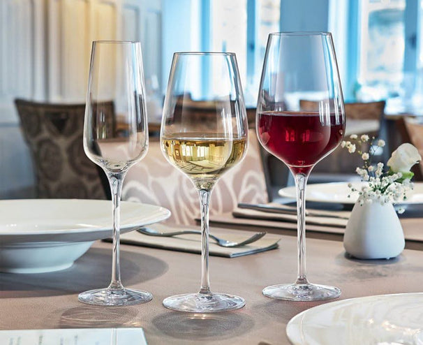 Set de copas de vino Chef & Sommelier Sublym (Copas de vino tinto & Copas de vino blanco & Copas de agua) - Set de 18 piezas - 6 copas de vino tinto, 6 copas de vino blanco y 6 copas de agua