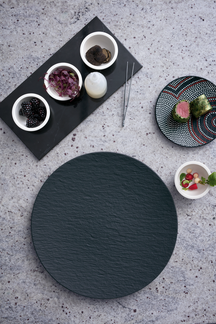 Villeroy & Boch dinner plate Manufacture Rock - Black - ø 25 cm
