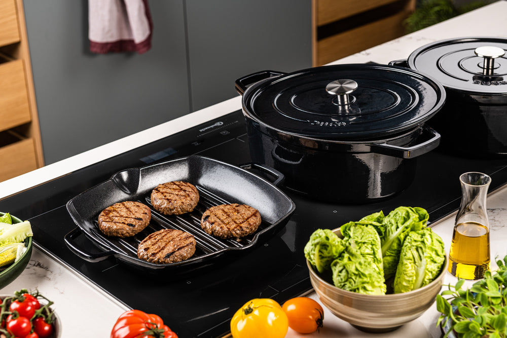 DUCQ Braadpan Gietijzer Zwart ø 26 cm / 6.1 Liter - sfeerbeeld 1
