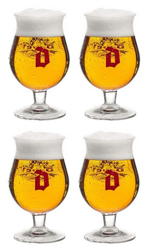 Vasos de cerveza Duvel 330 ml - 4 piezas