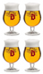 Duvel Beer glasses Tulip - 330 ml - 4 pieces
