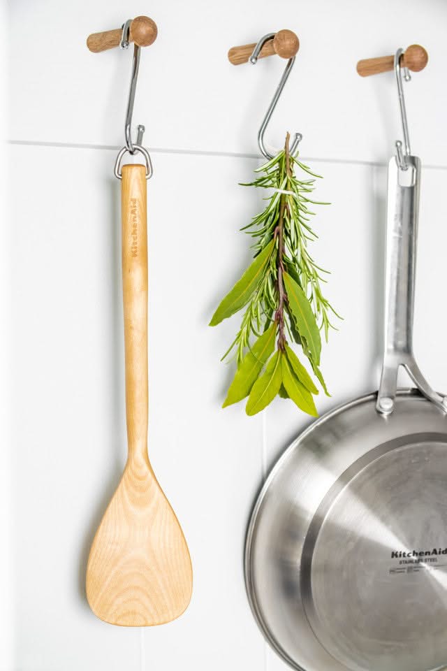 KitchenAid Spatula Core Birchwood 33 cm - Wooden Turner for Non-Stick Pans