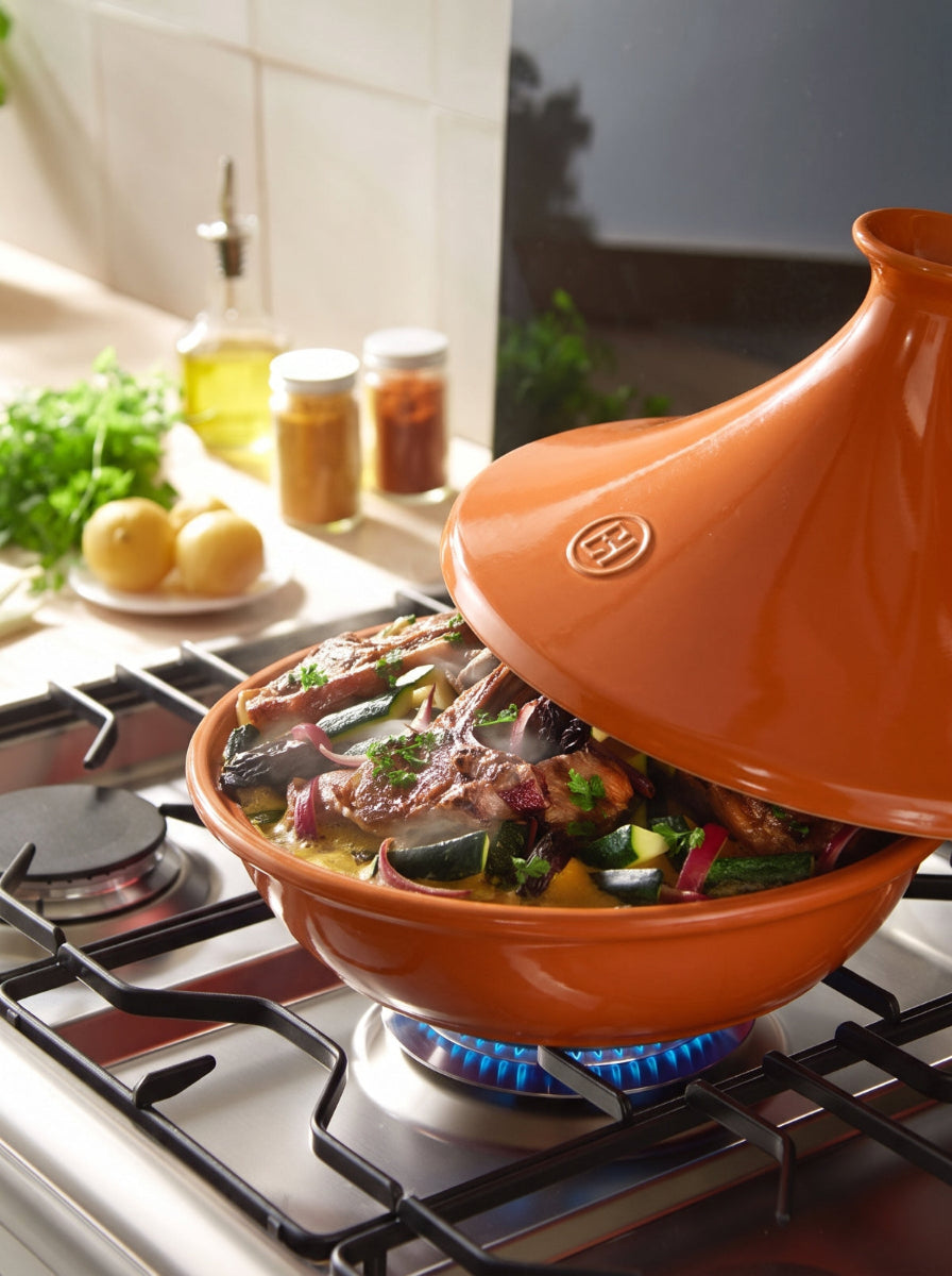 Emile Henry Tajine - Flame - Terracota - ø 32 cm / 2,5 litros
