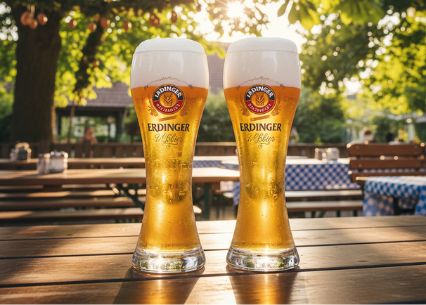 Vasos de cerveza Erdinger Weizen 500 ml - 4 piezas