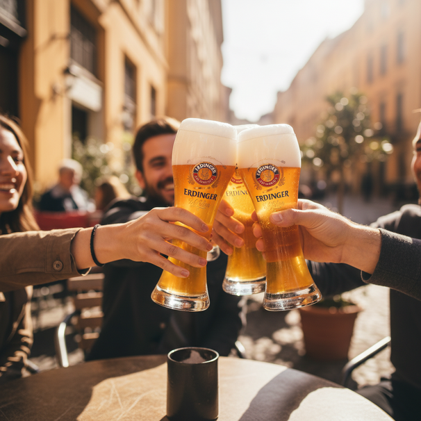 Vasos de cerveza Erdinger Weizen - 500 ml - 2 piezas