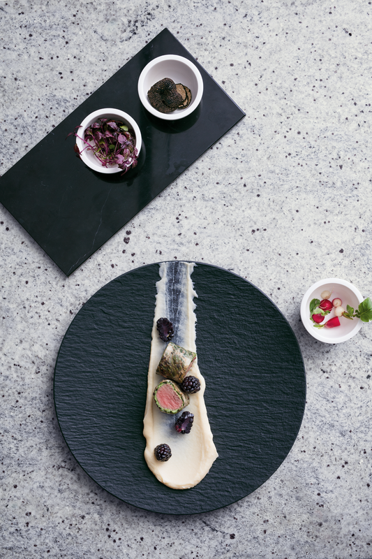 Villeroy & Boch dinner plate Manufacture Rock - Black - ø 25 cm