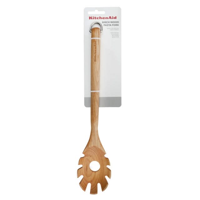 KitchenAid Spaghetti Spoon Core Birchwood 34 cm - Spaghetti Server