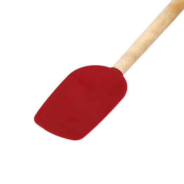 KitchenAid Stirring Spoon Core Birchwood Empire Red Silicone 31cm - Nonstick safe