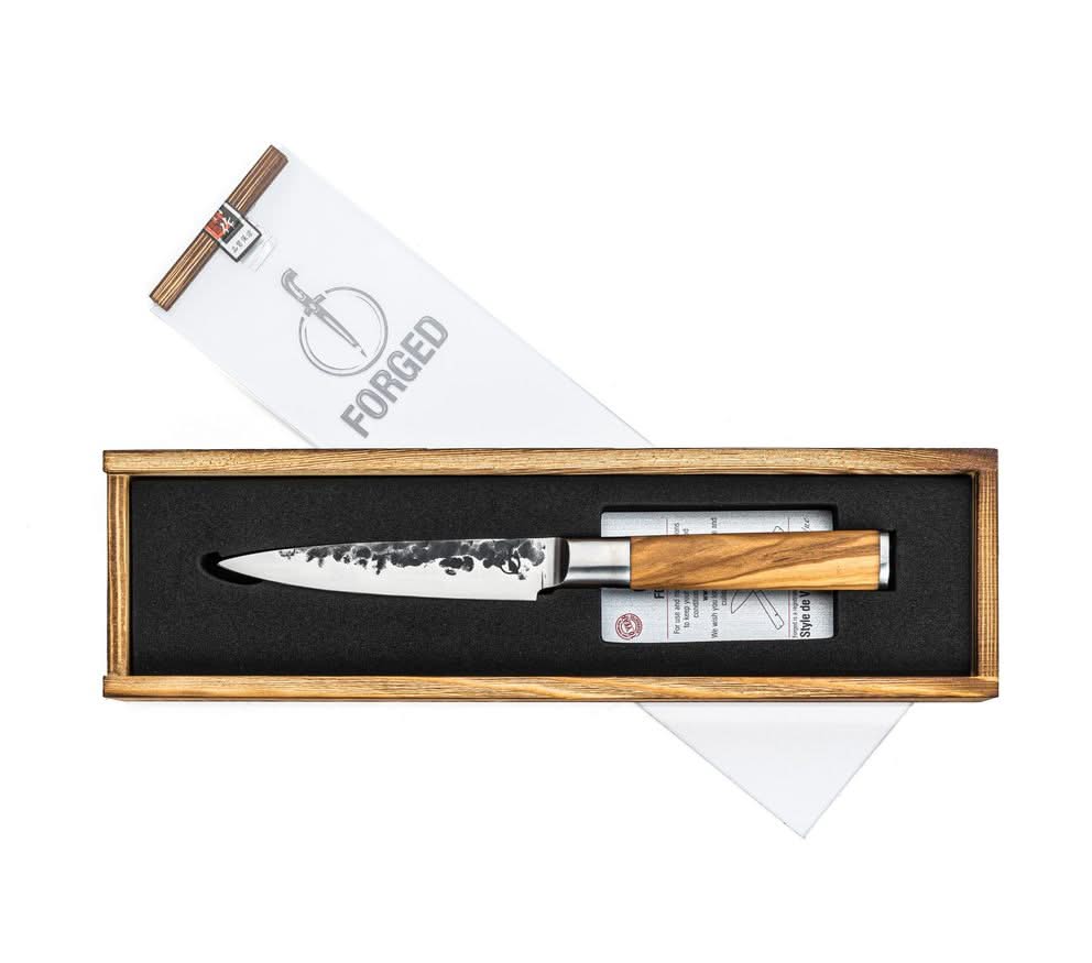 Forged Office Knife Olive 12 cm