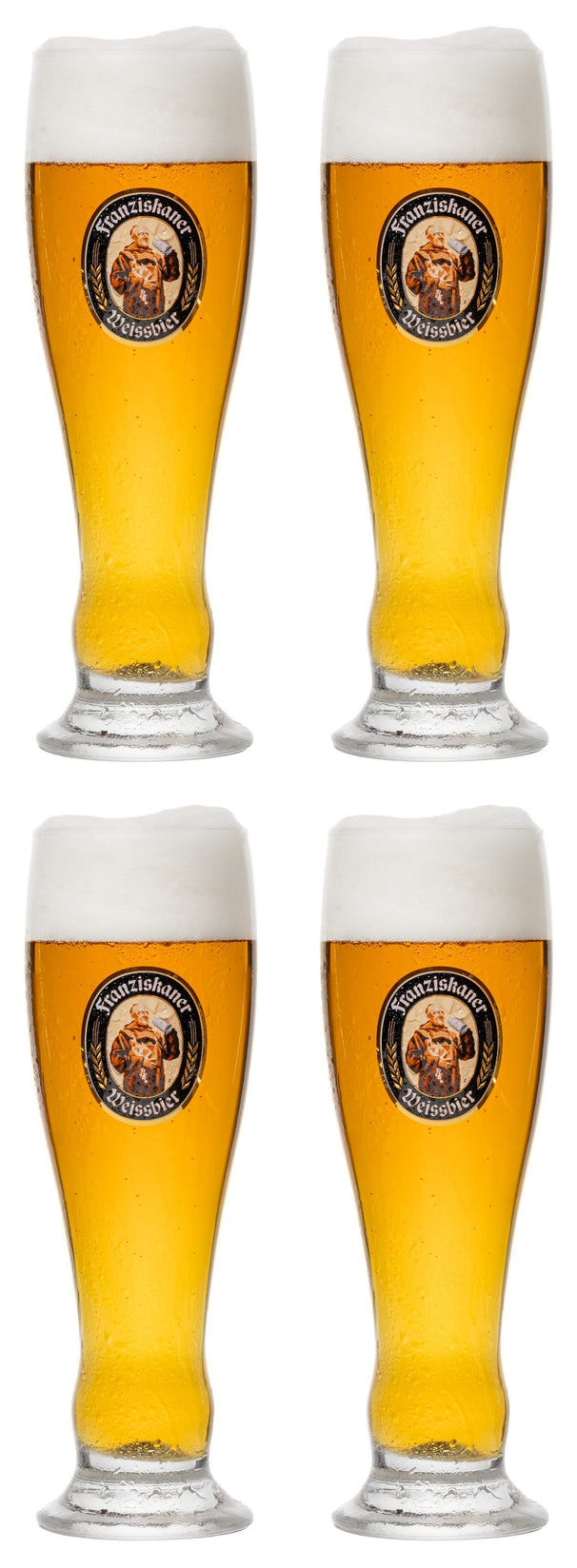 Vasos de cerveza Franziskaner Weizen 500 ml - 4 piezas