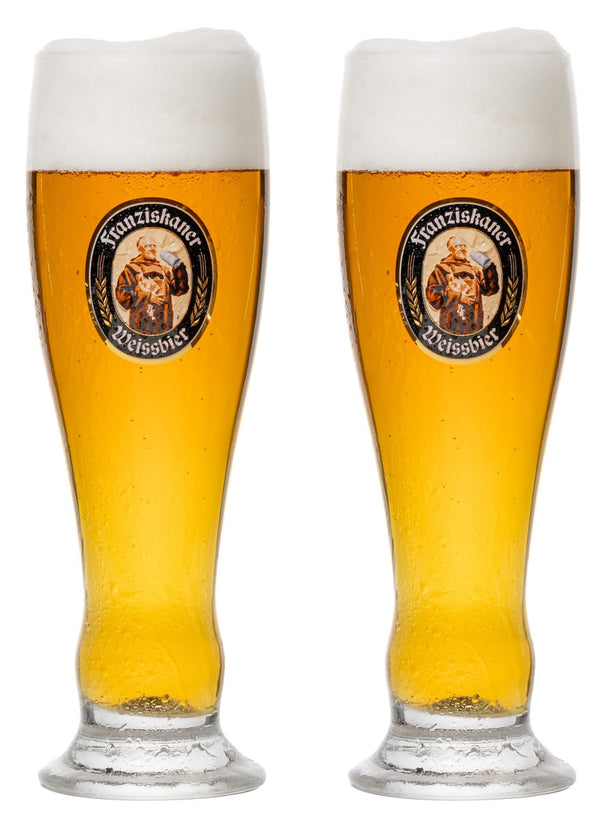 Vasos de cerveza Franziskaner Weizen - 500 ml - 2 unidades