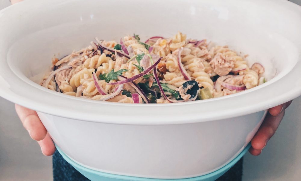 An easy and refreshing pasta salad perfect for a summery lunch or picnic