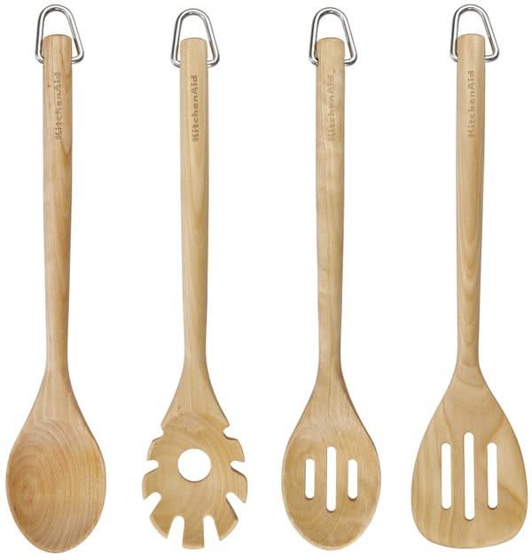 Set de utensilios de cocina Core Madera de abedul 4 piezas