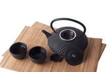 Cookinglife Teapot Arare with Stainless Steel Filter - Cast Iron Black - 1.2 Liter