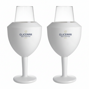 Set enfriador y soporte para copas de vino GLICERRR + copa - 2 unidades