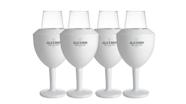 Set enfriador y soporte para copas de vino GLICERRR + copa - 4 unidades