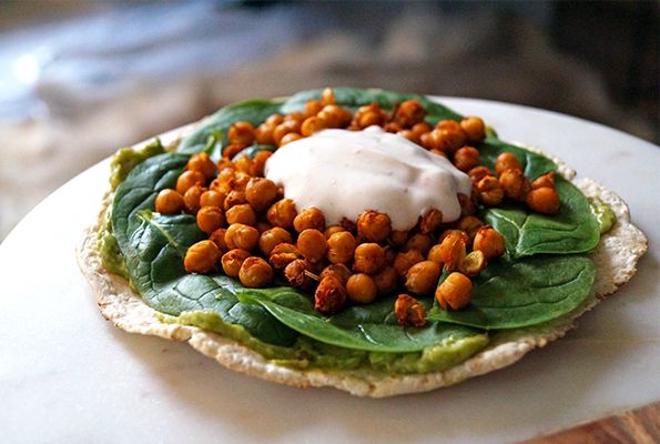 With fiber-rich spinach!