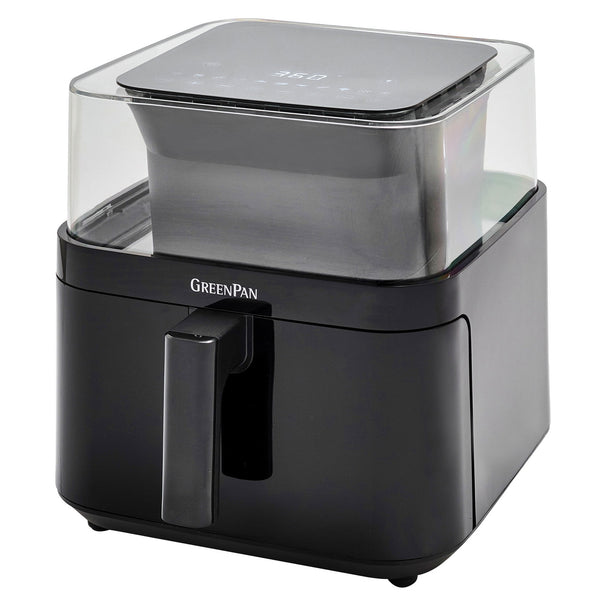 GreenPan Air Fryer Vision XXL with Viewing Window - Black - 7 Litres