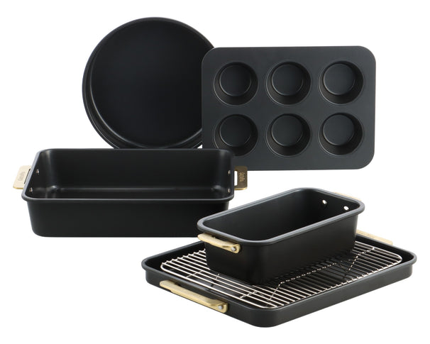 GreenPan Set de repostería Padova Reserve Black 6 piezas - revestimiento antiadherente cerámico