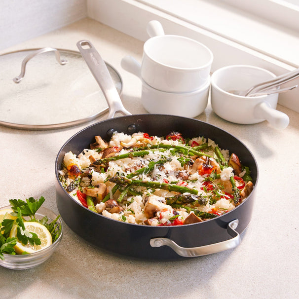 GreenPan Sauté Pan with Lid Copenhagen Black ø 28 cm / 4.3 L - Ceramic Non-Stick Coating