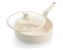 GreenPan Salteadora con tapa Essence Pro Clay ø 28 cm / 4,25 litros - revestimiento antiadherente cerámico