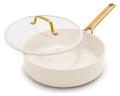 GreenPan Hapjespan met deksel Padova Reserve Pro 2.0 Cream ø 26 cm