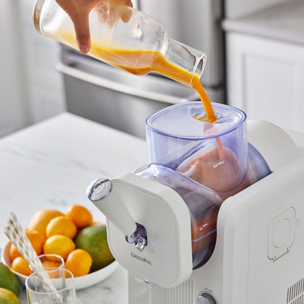 GreenPan Máquina de Helados Frost - Blanco - Helados suaves, Helados cremosos, Slushies, Batidos y Smoothies - 1.8 Litros
