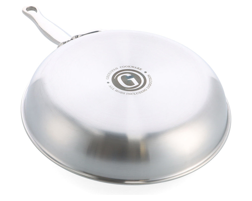 GreenPan Koekenpan Première 5PLY RVS ø 30 cm - onderaanzicht