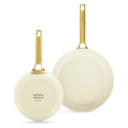 GreenPan Frying Pan Set Padova Reserve Cream White 2-piece - Frying Pan ø 20 & 26 cm - ceramic non-stick coating