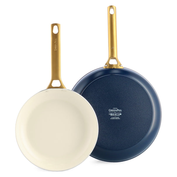 GreenPan Frying Pan Set Padova Reserve Oxford Blue 2-piece - Frying Pan ø 20 & 26 cm - ceramic non-stick coating