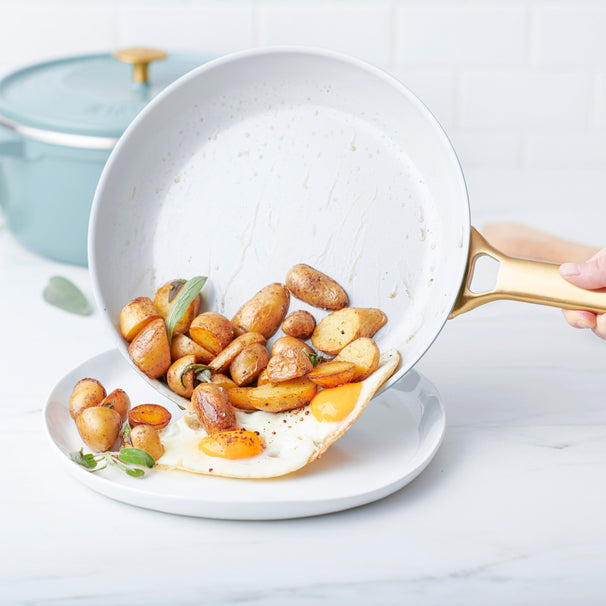 GreenPan Frying Pan Set Padova Reserve Smokey Blue 2-piece - Frying Pan ø 20 & 26 cm - ceramic non-stick coating