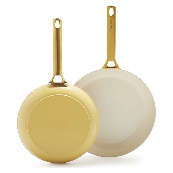 GreenPan Frying Pan Set Padova Reserve Sunshine Yellow 2-piece - Frying Pan ø 20 & 26 cm - ceramic non-stick coating