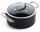GreenPan Cooking Pot Barcelona Pro Black ø 24 cm / 4.9 L - Ceramic Non-Stick Coating