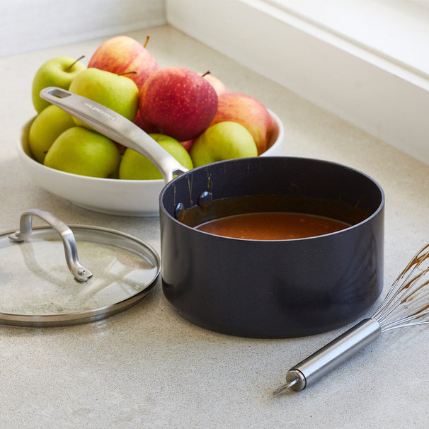 GreenPan Saucepan Copenhagen Black ø 18 cm / 2.1 L - Ceramic Non-Stick Coating