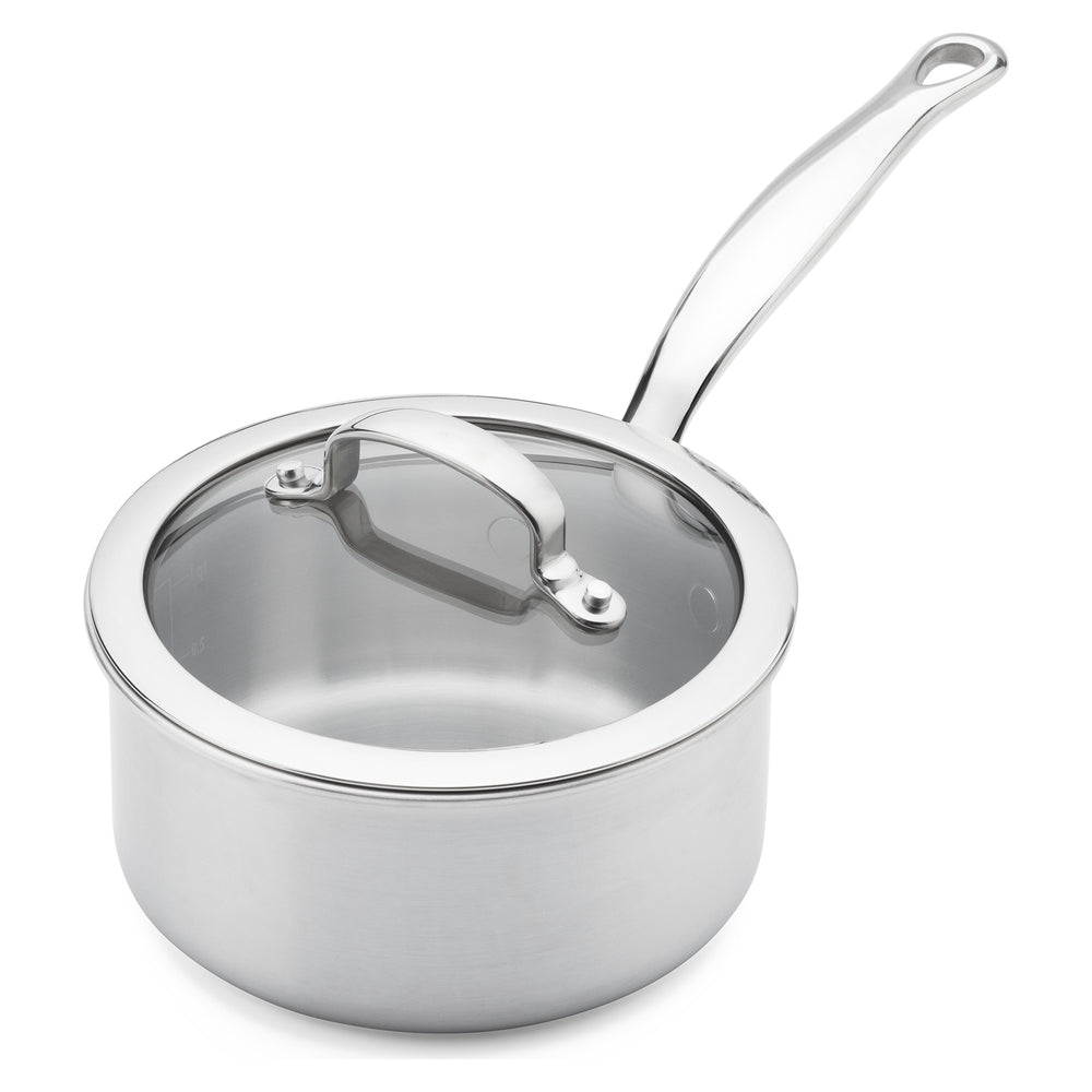 GreenPan Steelpan met deksel Première 5PLY RVS ø 16 cm / 1.58 Liter