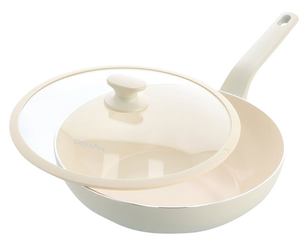 GreenPan Wok Pan with Lid Essence Pro Clay ø 28 cm / 3.69 Litres - ceramic non-stick coating