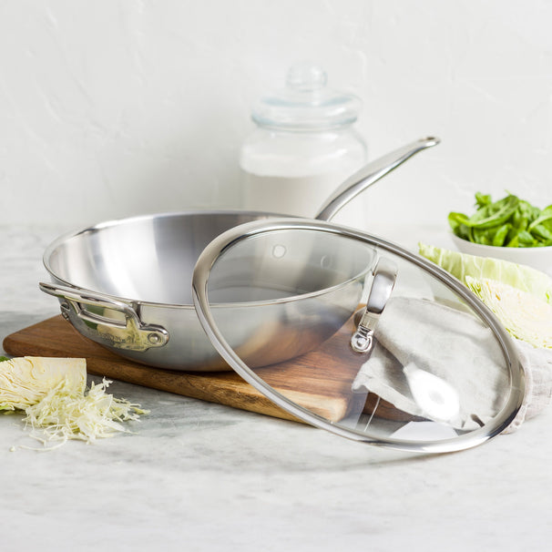GreenPan Wok Pan with Lid Première Pro ø 30 cm / 4.74 Litres - without non-stick coating